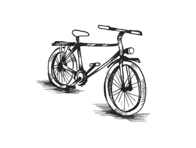 Illustration eines Fahrrads