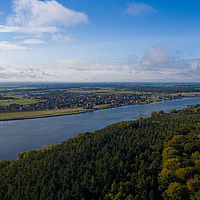 Luftaufnahme von der Elbe