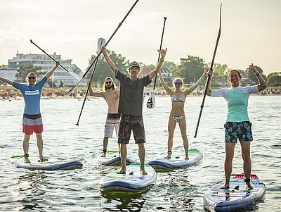 Stand-Up-Paddling in Scharbeutz